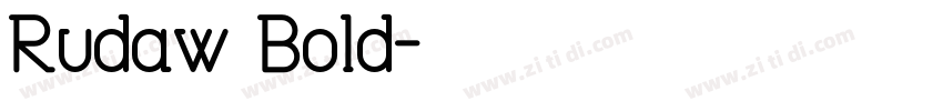 Rudaw Bold字体转换